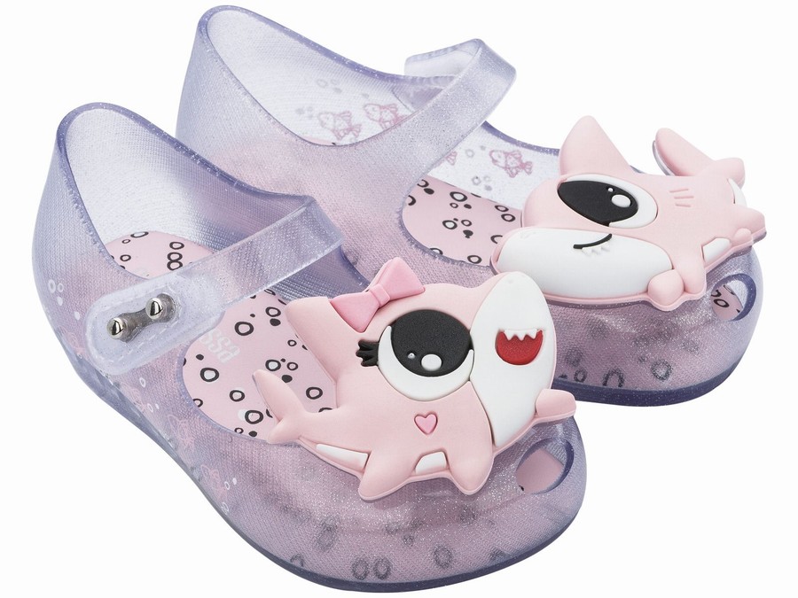 Bailarinas Mini Melissa Ultragirl Shark Bright Bebe - Transparente - Argentina NPX-326781